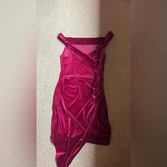 Red Velour mini dress - Picture 1 of 1